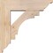 Ekena Millwork Merced Traditional Smooth Bracket w/ Offset Brace, Douglas Fir, 5 1/2"W x 18"D x 18"H BKT0604X18X18MRC01SDF - alternate 3